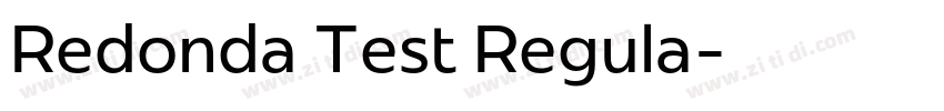 Redonda Test Regula字体转换